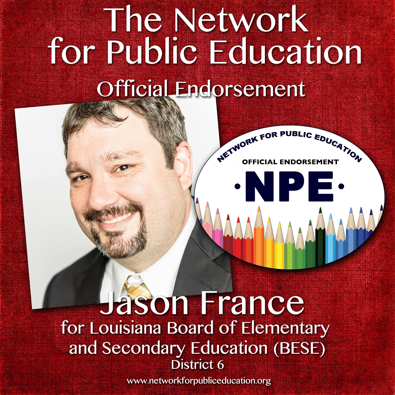 Jason France Endorsement Graphic
